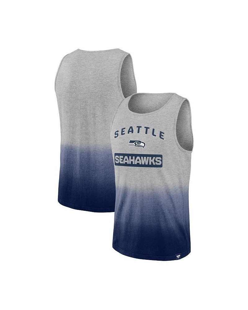 Men's Branded Heathered Gray, College Navy Seattle Seahawks Our Year Tank Top $19.94 T-Shirts