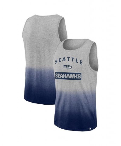 Men's Branded Heathered Gray, College Navy Seattle Seahawks Our Year Tank Top $19.94 T-Shirts