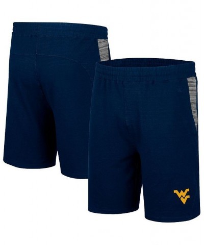 Men's Navy West Virginia Mountaineers Wild Party Tri-Blend Shorts $19.60 Shorts