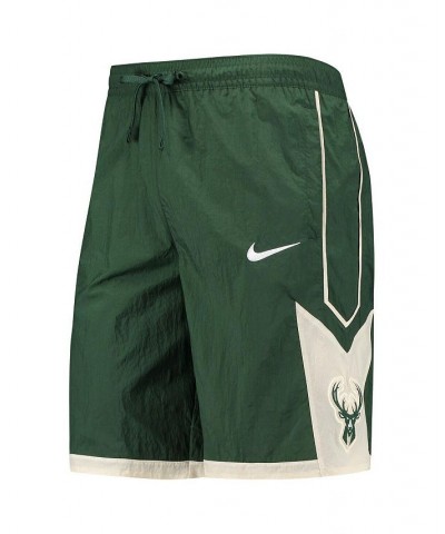 Men's Hunter Green Milwaukee Bucks Courtside Heritage Shorts $34.85 Shorts