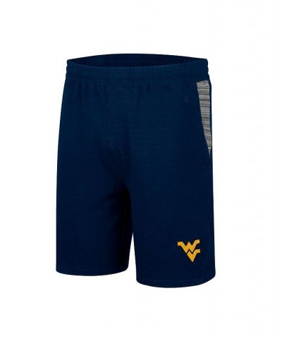 Men's Navy West Virginia Mountaineers Wild Party Tri-Blend Shorts $19.60 Shorts