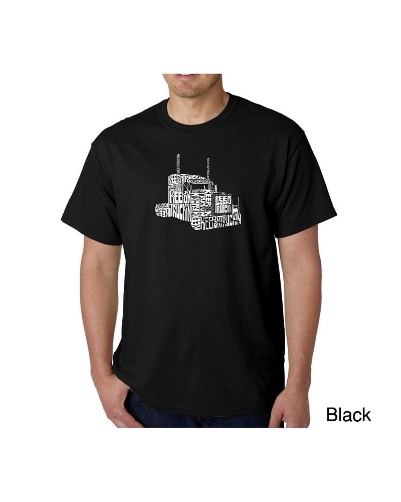 Mens Word Art T-Shirt - Keep on Truckin Black $20.29 T-Shirts