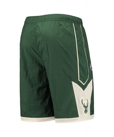 Men's Hunter Green Milwaukee Bucks Courtside Heritage Shorts $34.85 Shorts