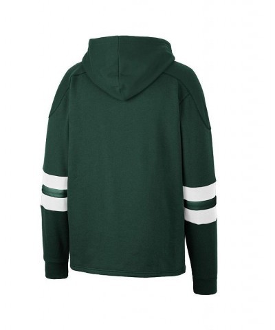 Men's Green Michigan State Spartans Lace-Up 4.0 Pullover Hoodie $33.00 Sweatshirt