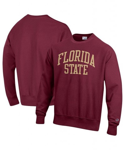 Men's Garnet Florida State Seminoles Arch Reverse Weave Pullover Sweatshirt $36.55 Sweatshirt