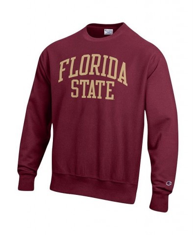 Men's Garnet Florida State Seminoles Arch Reverse Weave Pullover Sweatshirt $36.55 Sweatshirt