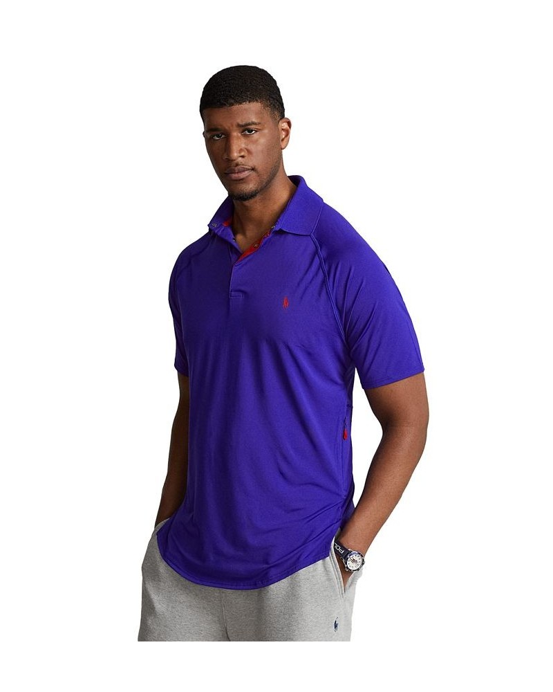 Men's Big & Tall Performance Polo Shirt Blue $47.36 Polo Shirts