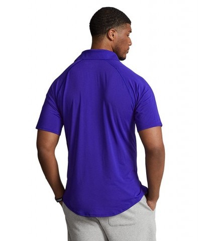 Men's Big & Tall Performance Polo Shirt Blue $47.36 Polo Shirts