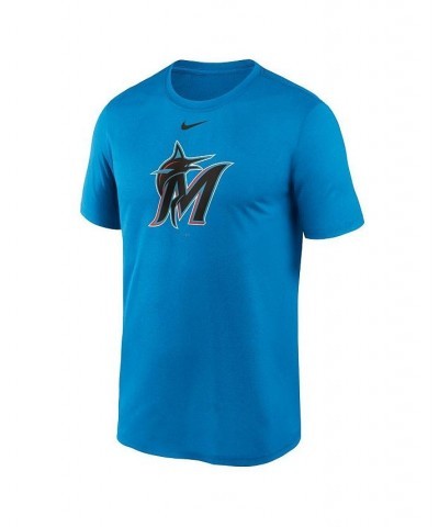 Men's Blue Miami Marlins Big and Tall Logo Legend Performance T-shirt $20.50 T-Shirts