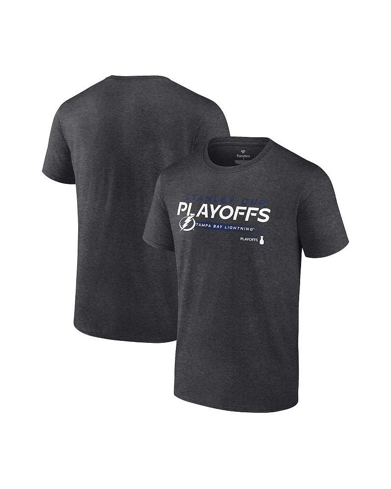 Men's Branded Charcoal Tampa Bay Lightning 2022 Stanley Cup Playoffs Playmaker T-shirt $19.07 T-Shirts