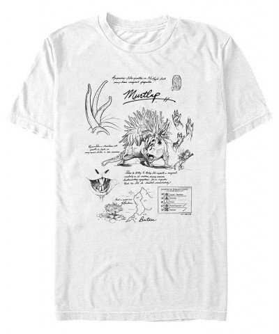 Men's Fantastic Beasts and Where to Find Them Murtlap Study Short Sleeve T-shirt White $14.35 T-Shirts