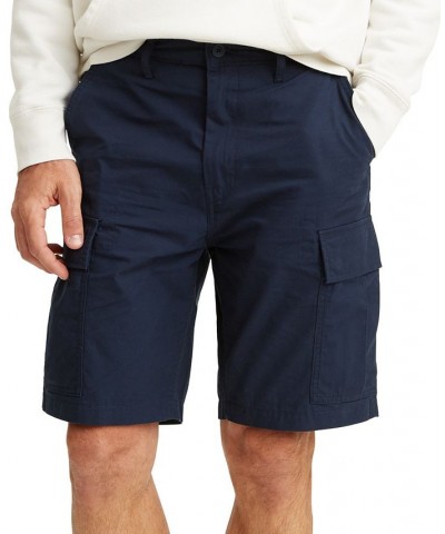 Men's Big and Tall Loose Fit Carrier Cargo Shorts Blue $27.49 Shorts