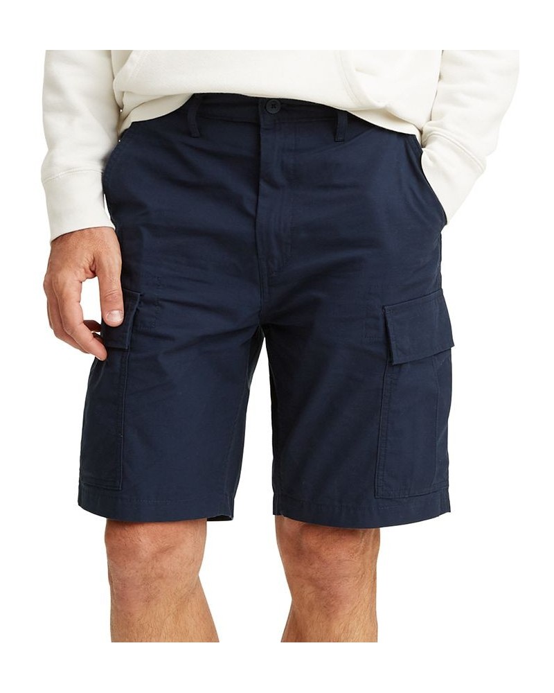 Men's Big and Tall Loose Fit Carrier Cargo Shorts Blue $27.49 Shorts