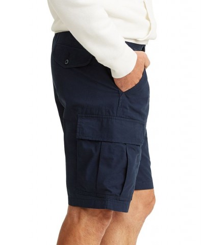 Men's Big and Tall Loose Fit Carrier Cargo Shorts Blue $27.49 Shorts