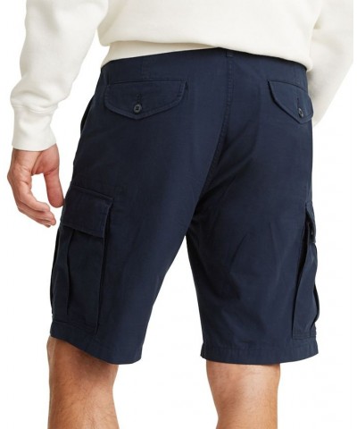 Men's Big and Tall Loose Fit Carrier Cargo Shorts Blue $27.49 Shorts