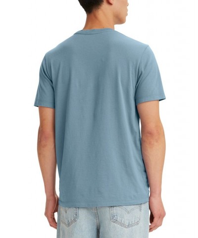 Men's Short Sleeve Crewneck Logo Graphic T-Shirt Blue $14.35 T-Shirts