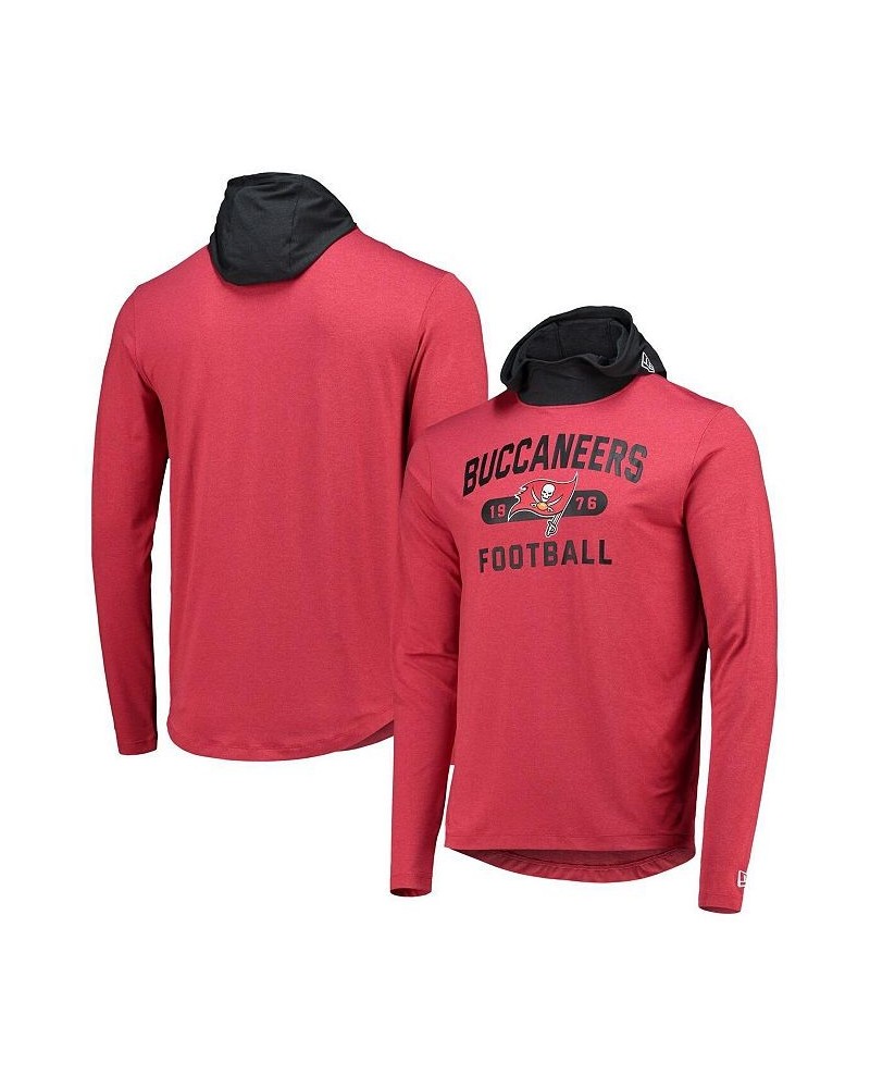 Men's Red, Black Tampa Bay Buccaneers Active Block Hoodie Long Sleeve T-shirt $24.43 T-Shirts