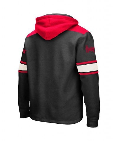 Men's Black Nebraska Huskers 2.0 Lace-Up Logo Pullover Hoodie $41.24 Sweatshirt