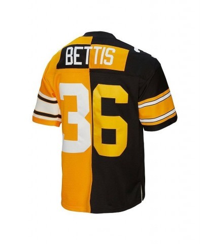 Men's Jerome Bettis Black and Gold Pittsburgh Steelers 1996 Split Legacy Replica Jersey $75.85 Jersey