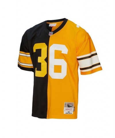 Men's Jerome Bettis Black and Gold Pittsburgh Steelers 1996 Split Legacy Replica Jersey $75.85 Jersey