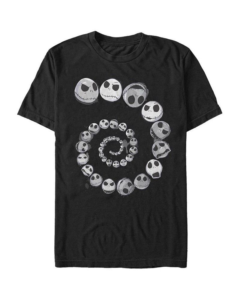 Men's Jack Emotions Spiral Short Sleeve T-Shirt Black $16.45 T-Shirts