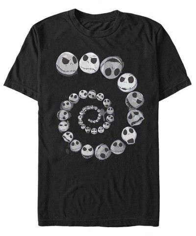 Men's Jack Emotions Spiral Short Sleeve T-Shirt Black $16.45 T-Shirts