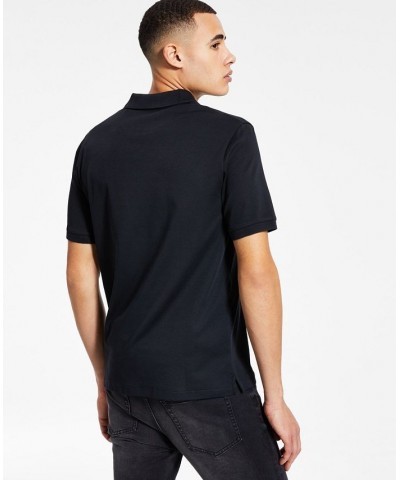 Men's Open Collar Polo Shirt Black $27.80 Polo Shirts