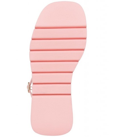 Vault Strappy Platform Wedge Sandals Pink $27.73 Shoes