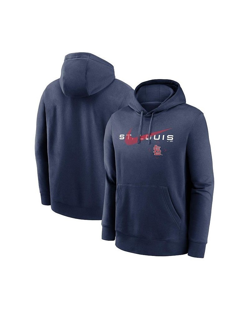 Men's Navy St. Louis Cardinals Swoosh NeighborHOOD Pullover Hoodie $39.10 Sweatshirt