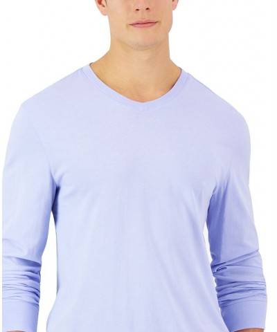 Men's V-Neck Long Sleeve T-Shirt PD07 $16.91 T-Shirts