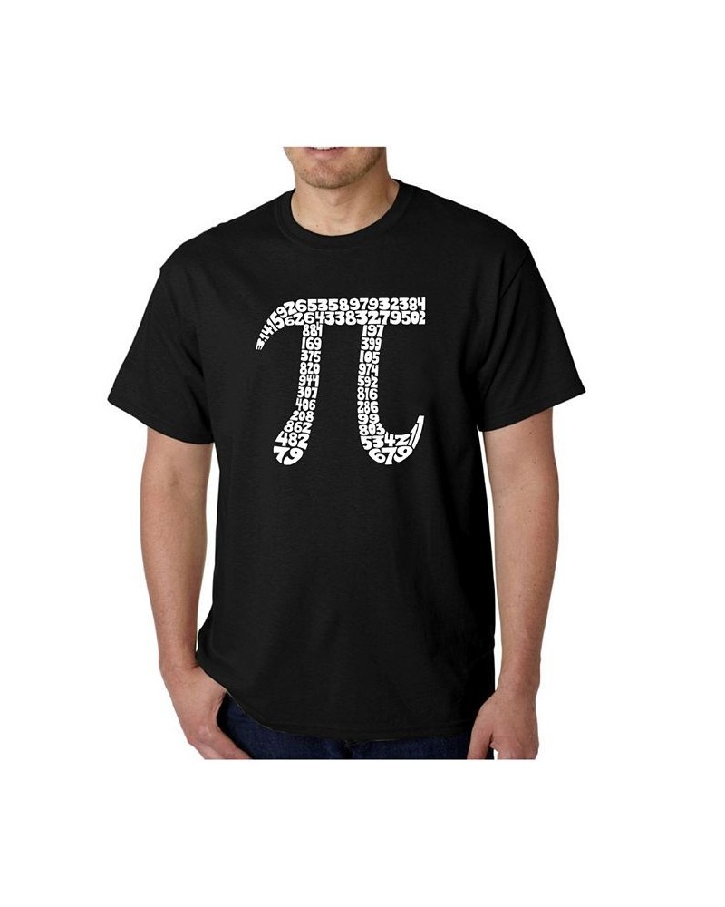 Men's Word Art T-Shirt - 100 Digits of Pi Black $16.80 T-Shirts