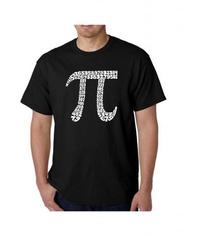 Men's Word Art T-Shirt - 100 Digits of Pi Black $16.80 T-Shirts