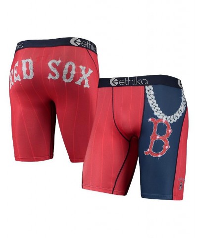 Men's Red Boston Red Sox Slugger Boxers $18.89 Underwear