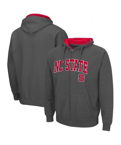 Men's Charcoal NC State Wolfpack Arch & Logo 3.0 Full-Zip Hoodie $19.74 Sweatshirt