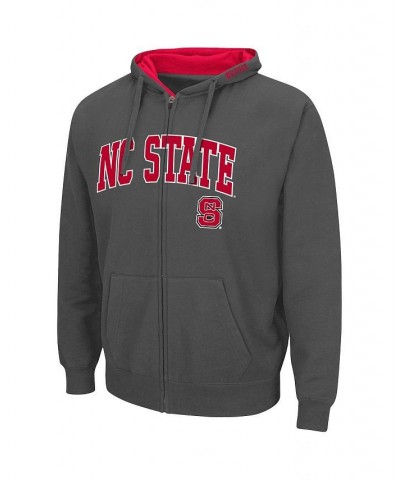 Men's Charcoal NC State Wolfpack Arch & Logo 3.0 Full-Zip Hoodie $19.74 Sweatshirt