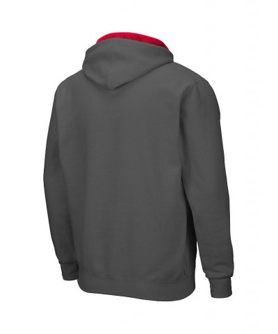 Men's Charcoal NC State Wolfpack Arch & Logo 3.0 Full-Zip Hoodie $19.74 Sweatshirt